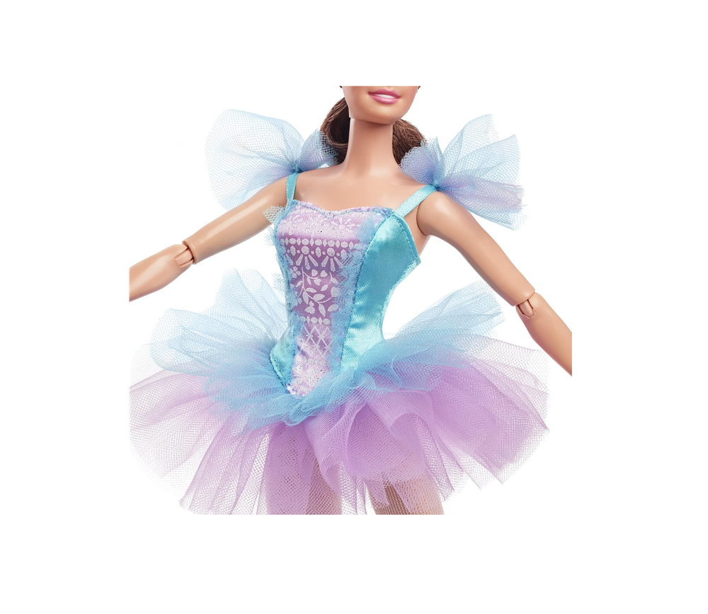 Фирменная кукла Барби, позирующая брюнетка Ballet Wishes в костюме балерины, пачке, тиаре и пуантах