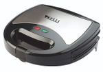 Мультипекарь (вафельница) KELLI KL-1354 ЧЕРНЫЙ съемное тефлоновое покрытие, 6 пар, ненагревающиеся ручки мощн. 1800 Вт