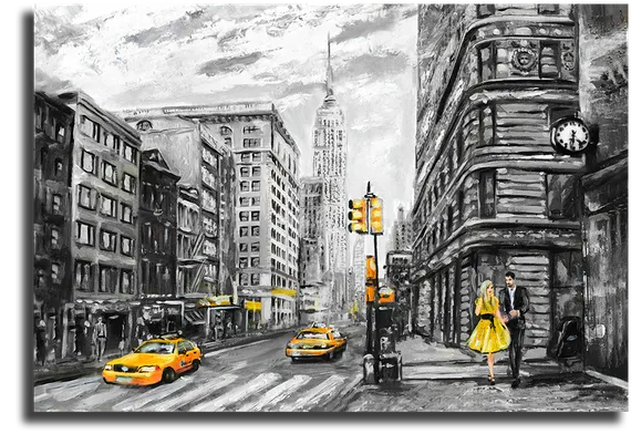 Постер "Рисунок Нью-Йорк"