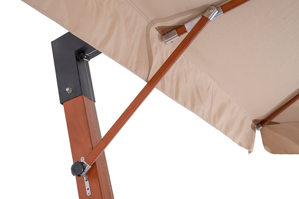 "Ливорно" зонт садовый 3х3м на боковой опоре из алюминия