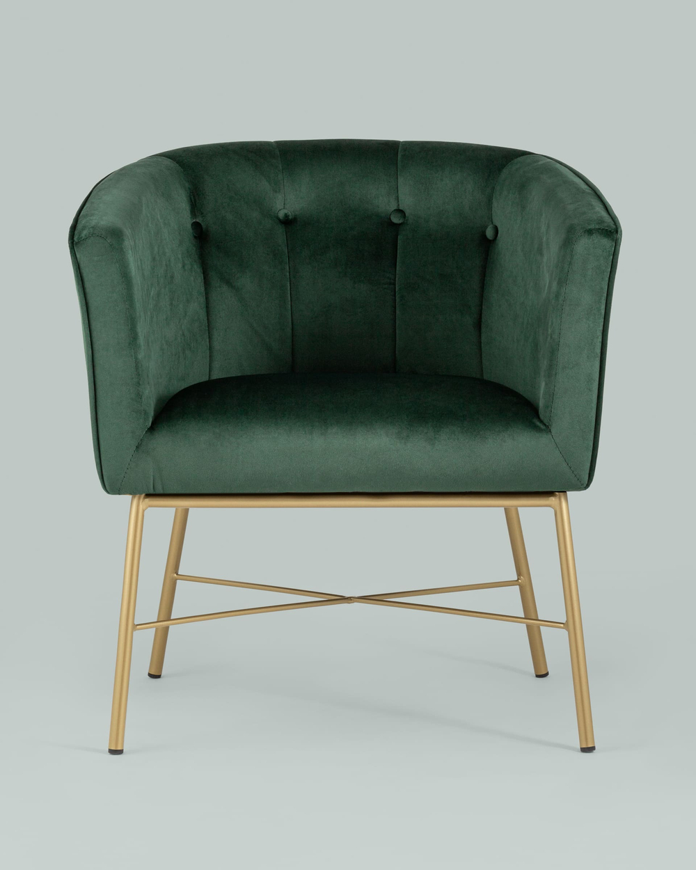 Кресло Шале велюр зеленый