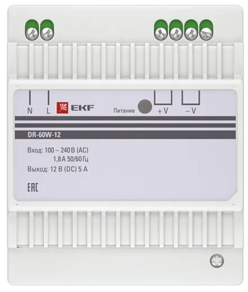 Блок питания  EKF dr-60w-12