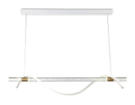 Светильник светодиодный подвесной FL5002 WH/GD белый/золото 4200K 12W 1000*60*1200 (без ПДУ)