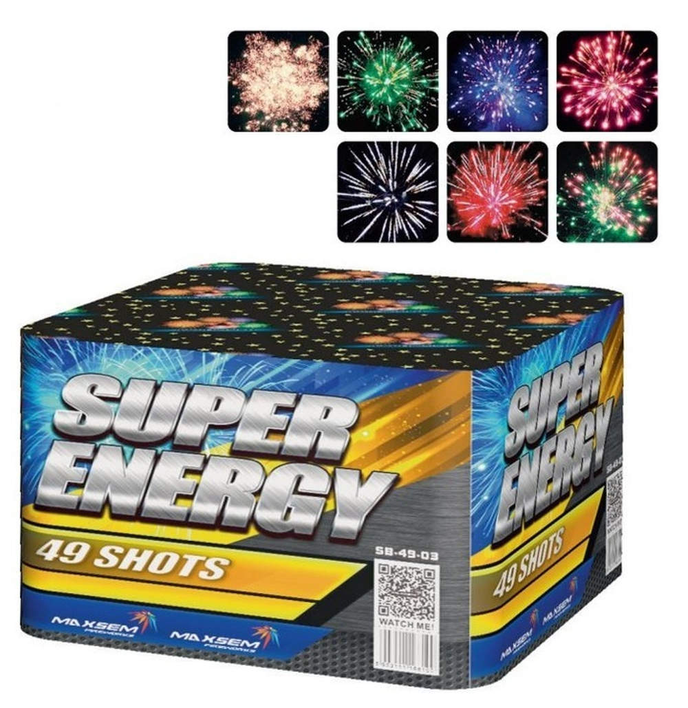 Батарея салютов "Super Energy" SB-49-03 49 залпов * 1.2"