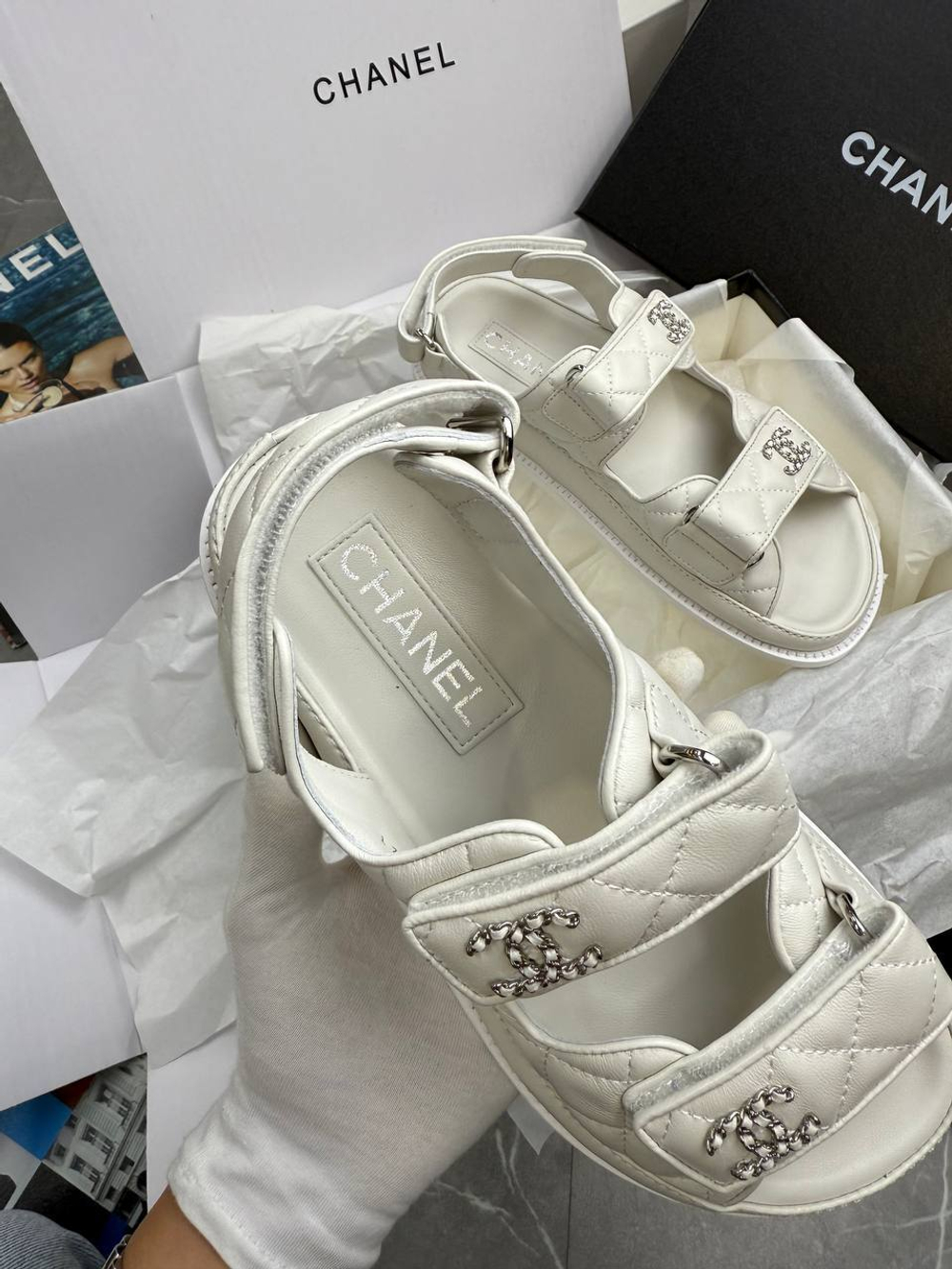 Сандалии Chanel
