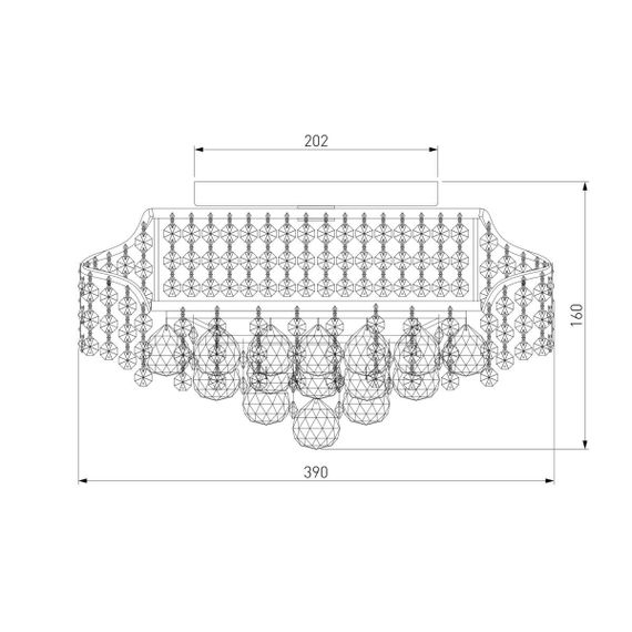 Потолочная люстра Eurosvet 16017/6 белый с серебром Strotskis