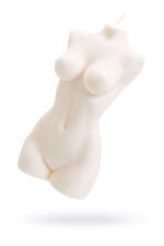 Белая интерьерная свеча в форме женского торса - 850 гр. (Цвет: белый)