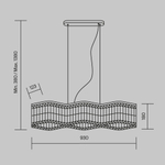 Подвесная люстра Maytoni DUNE DIA005PL-06G