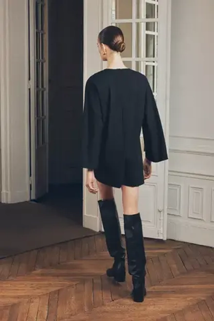ZARA МИНИ-ПЛАТЬЕ — ZW COLLECTION, ЧЕРНЫЙ