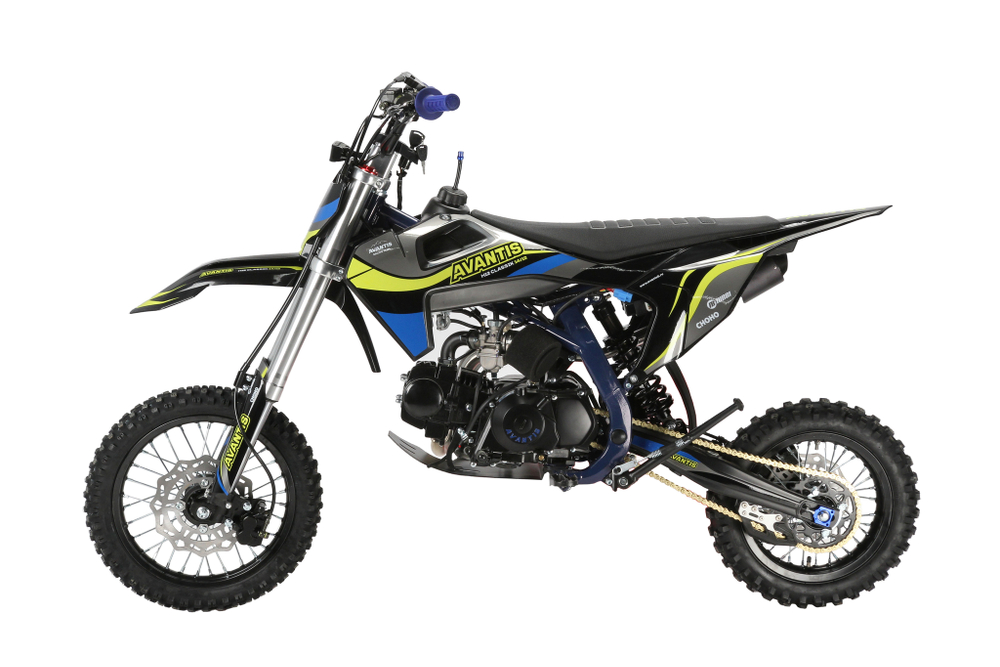Питбайк Avantis H12-E Classic 14/12 черный/зеленый