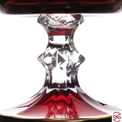 Конфетница на ножке гранат AS Crystal 16 см (1шт)