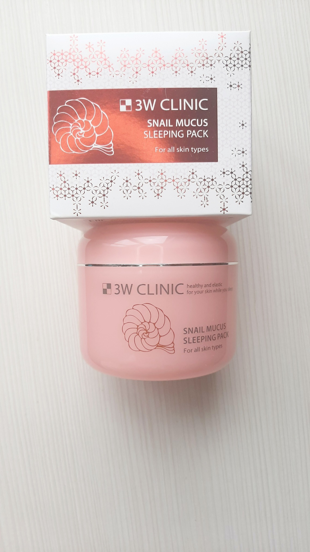 Ночная маска с муцином улитки 3W Clinic Snail Mucus Sleeping Pack, 100 мл.