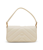 Кожаная сумка-мессенджер love click baguette mini sheep Pinko - белый(100068 A136)