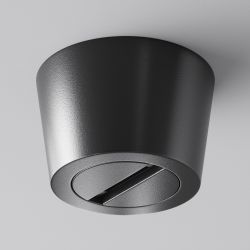 Потолочная чаша накладная с коннектором питания черная Maytoni Parity TRA130RSC-1B