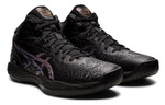 Asics Gel-Hoop V14 round head comfortable non-slip wear-resistant breathable mid-top basketball shoes for men and women with the same style black and purple