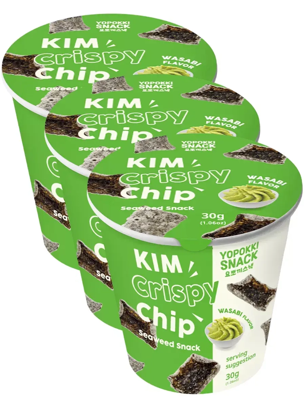 Чипсы из морской капусты со вкусом Васаби 30 г * 3 шт