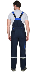 Костюм СИРИУС-ПРАКТИК-ЛЮКС-РОСС куртка, п/к т.синий с васильк. 80% х/б,  пл. 260 г/кв.м