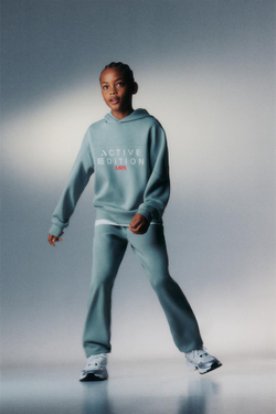 ZARA СПОРТИВНЫЕ БРЮКИ-ДЖОГГЕРЫ, СЕРО-СИНИЙ