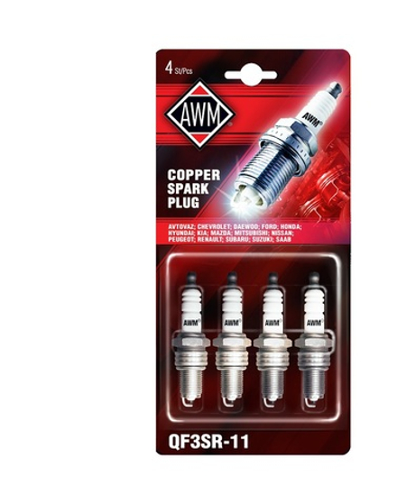 ТС Свечи зажигания AWM QF3SR-11 (компл. 4шт.) ВАЗ инж.16-клап.