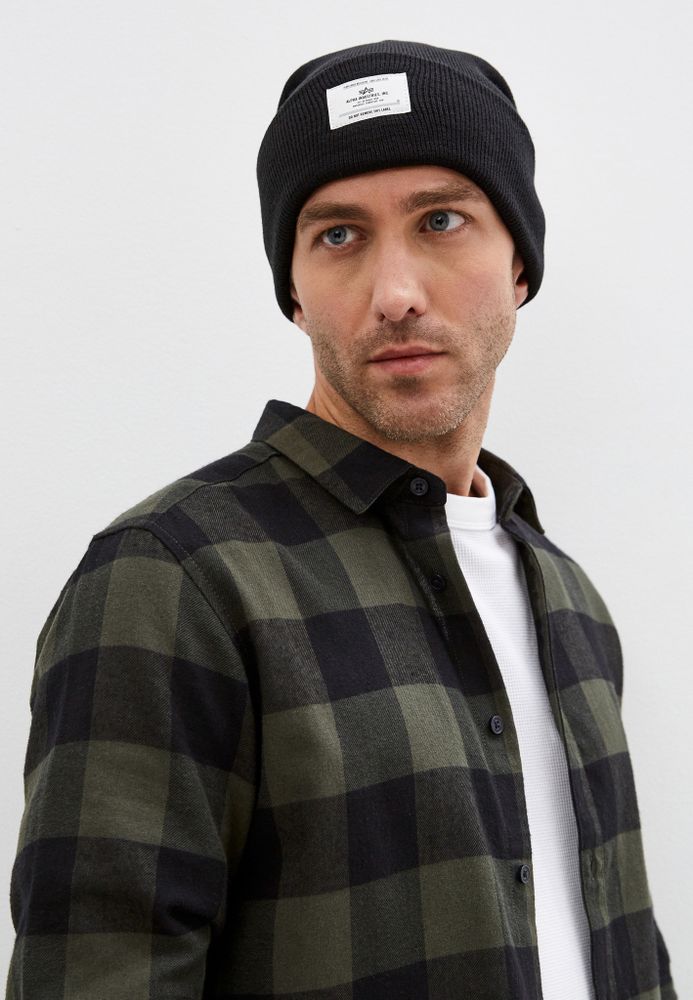 Шапка Alpha Industries Essential Beanie (Черная)