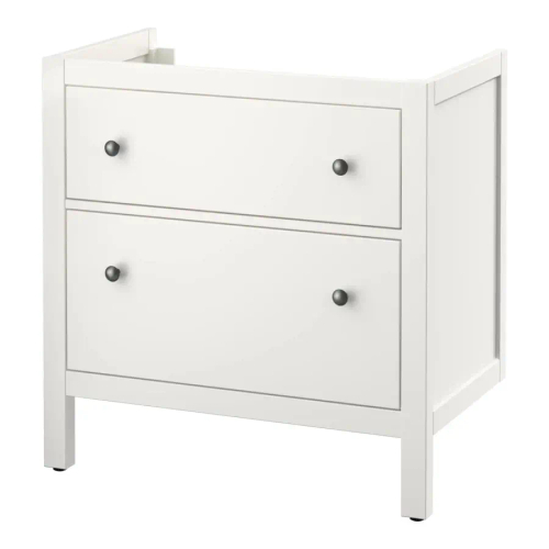 Тумба под умывальник - IKEA HEMNES/ХЕМНЭС ИКЕА, 80x47x83 см, белый