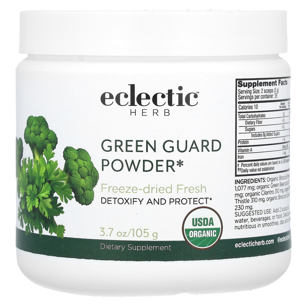 Eclectic Herb, Green Guard, порошок из зелени и овощей, 105 г (3,7 унции)