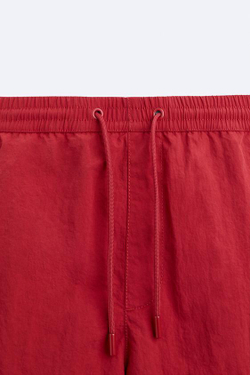 ZARA ПЛАВКИ КЛАССИЧЕСКОГО КРОЯ, КРАСНЫЙ