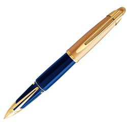 Waterman Edson Blue перо золото 18Ct F (S0102060)