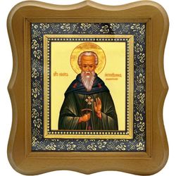 Никита Мидикийский преподобный игумен. Икона на холсте.