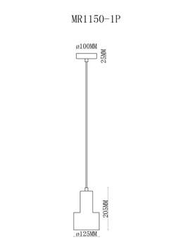 Подвесной светильник MyFar Lima MR1150-1P