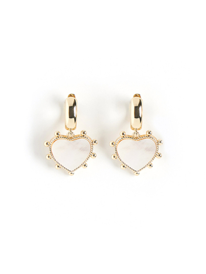 Серьги "Heart ball" Gold