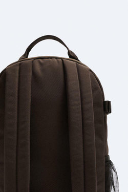 ZARA РЮКЗАК ИЗ НЕЙЛОНА, КОРИЧНЕВЫЙ