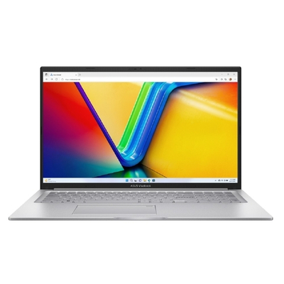 Ноутбук ASUS VivoBook 17 X1704V-AU515 [90NB10V1-M00K20] Silver 17.3" (FHD i5-1335U/16GB/SSD512GB/Intel Iris Xe/FingerPrint/Backlit/DOS)