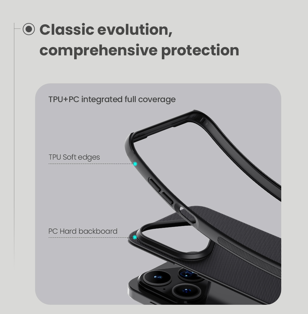 Чехол противоударный от Nillkin c поддержкой MagSafe для Huawei Pura 80 Pro и 80 Pro+, серия Super Frosted Shield Pro Magnetic Case