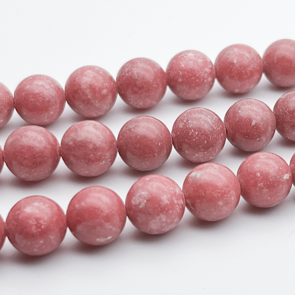 Тулит бусины, диаметр 10,1-10,4 мм, цена за 9 шт (1/4 нити)