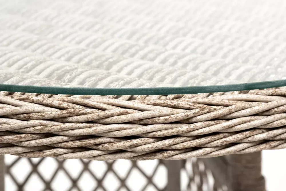 "Эспрессо-80 R" обеденная группа плетеная, цвет бежевый