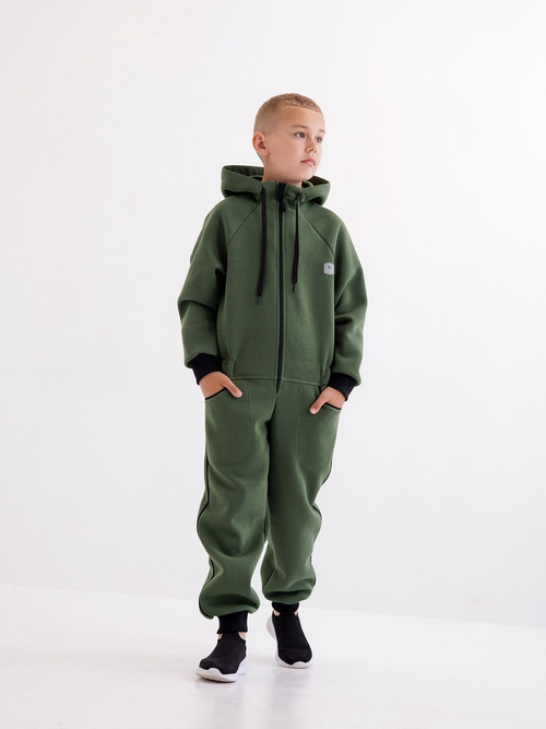 Комбинезон для мальчика, модель №5, рост 140 см, хаки