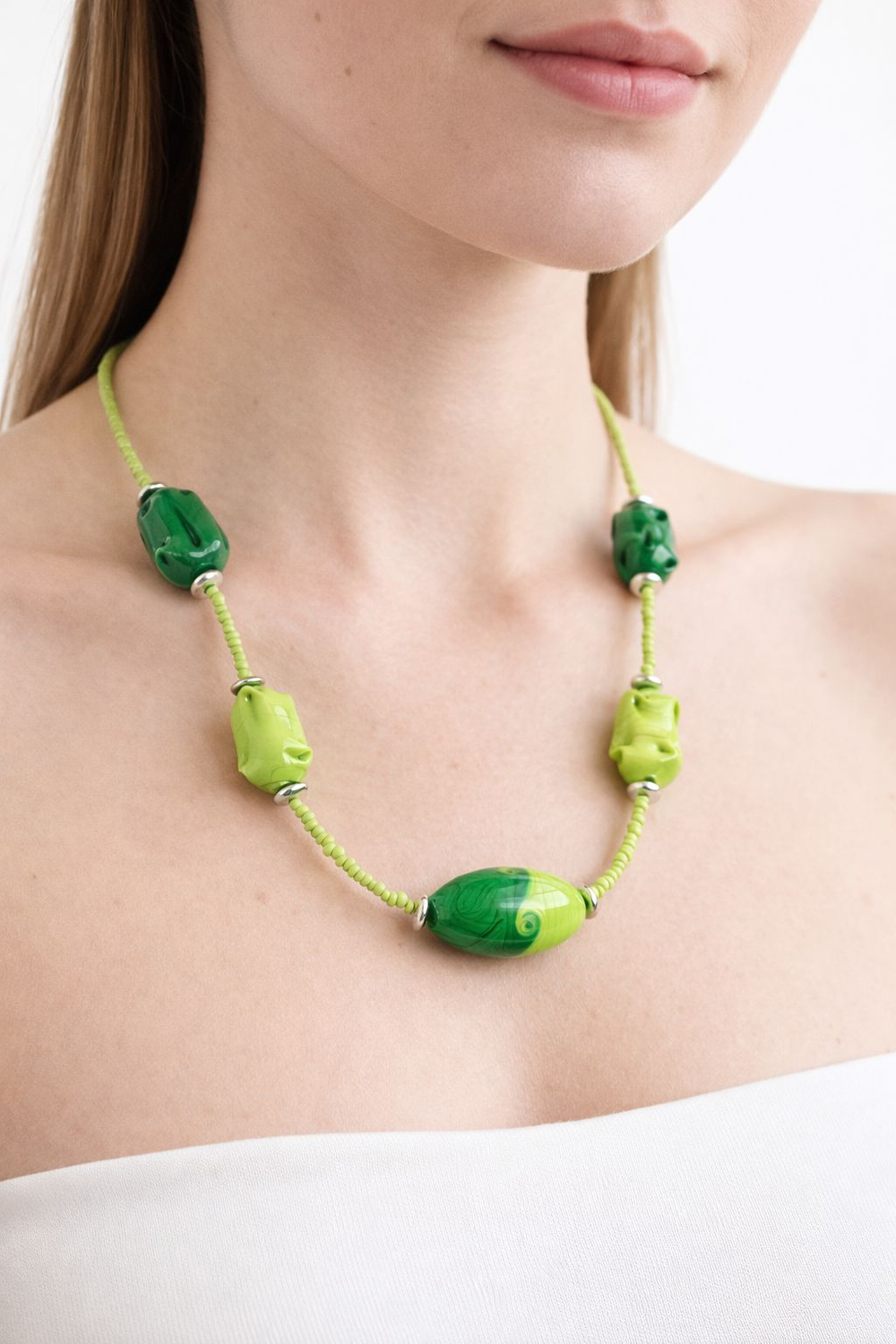 Колье из муранского стекла