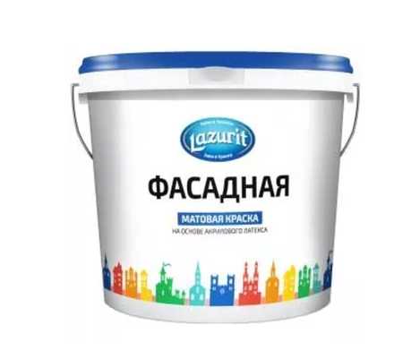 Краска Фасадная Супербелая 7кг LAZURIT