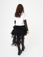 Юбка с хвостом, черная