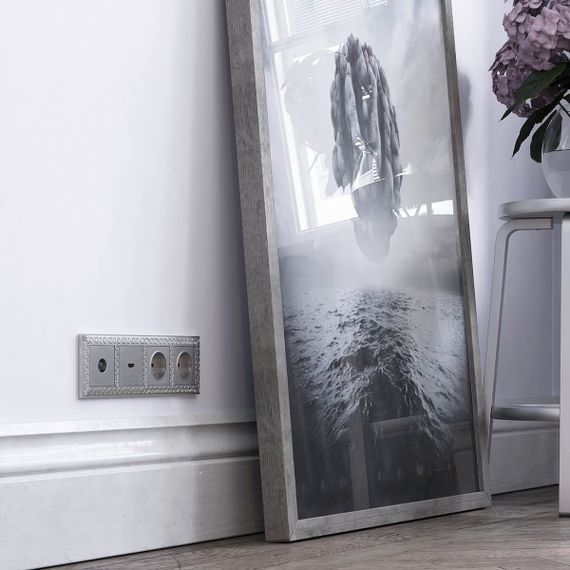 Рамка Werkel Antik на 4 поста матовый хром WL07-Frame-04 4690389145698