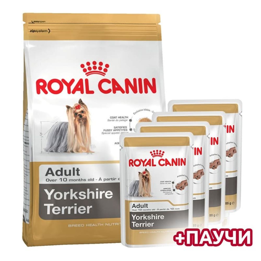 Royal Canin Йоркширский Терьер 1,5 кг + 4 пауча Акция!!!