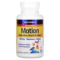 Enzymedica Magnesium Motion 60-120 капсул, Магний Малат и Глицинат