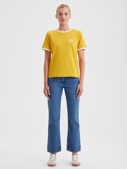 Женская футболка с вышивкой "Домик" - folly dot.