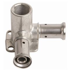 Водорозетка HENCO угловая ВР латунь пресс, 16x1/2x16 (52 мм)