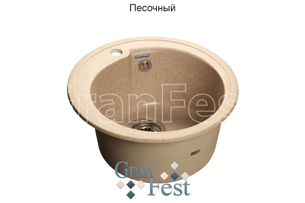 Кухонная мойка GranFest РОНДО GF R 450 Песочный