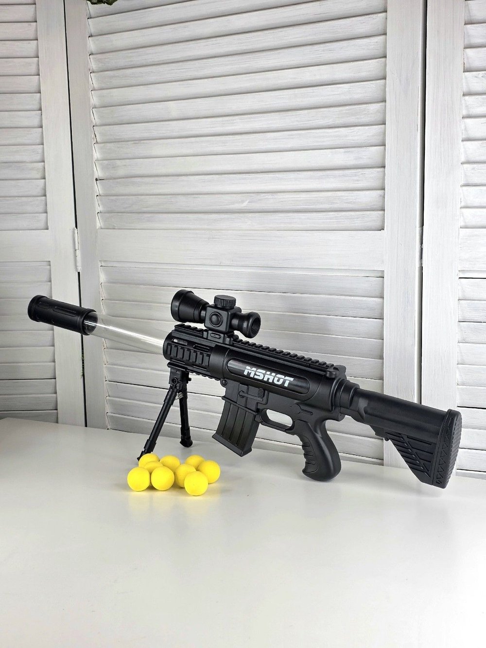 Автомат с мягкими шариками с прицелом (201113595)