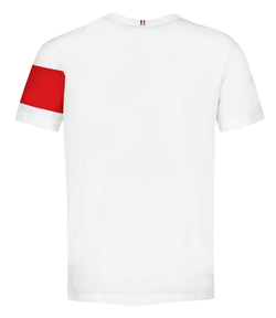 Мужская теннисная футболка Le Coq Sportif TRI Tee Short Sleeve N°1 SS23 - белый
