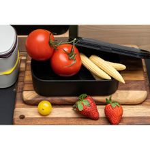 Полипропиленовый ланч-бокс Food Time SS-LBDL-PP-BLK-1, 1 л, 18.5 х 10 х 11 см, черный