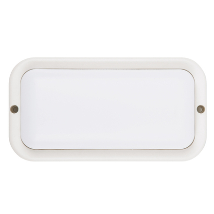 ULW-Q228 18W-4000K IP65 WHITE Светильник светодиодный влагозащищенный. Прямоугольник. Белый свет 4000K. 195×95×35мм. Корпус белый. ТМ Volpe